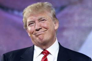 Republican presidential candidate Donald Trump speaks at FreedomFest, Saturday, July 11, 2015, in Las Vegas. Trump said his comments about immigration have become a movement and has pointed to violence perpetrated by immigrants in the U.S. illegally to defend his stance. (AP Photo/John Locher)